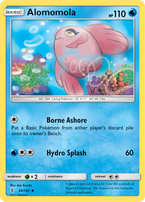 Alomomola 36/145 Sun & Moon Guardians Rising