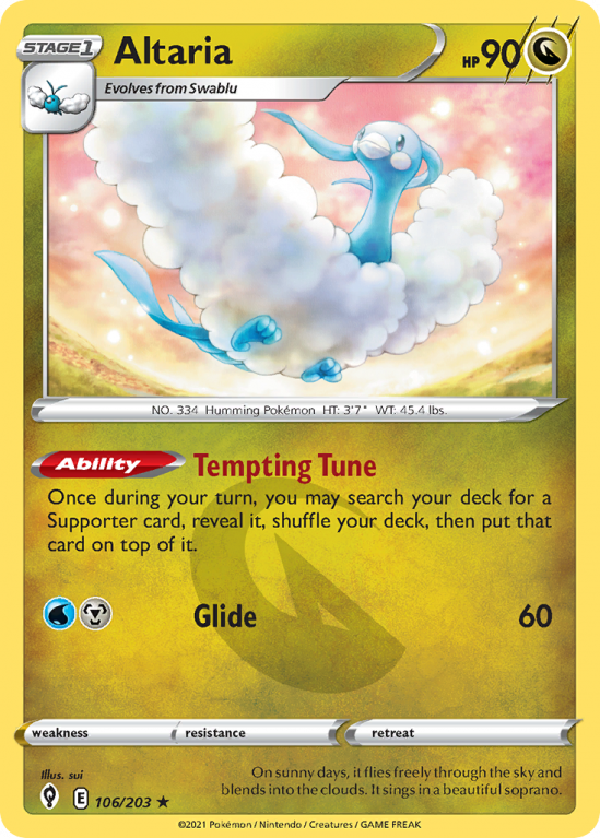 Altaria 106/203 Sword & Shield Evolving Skies