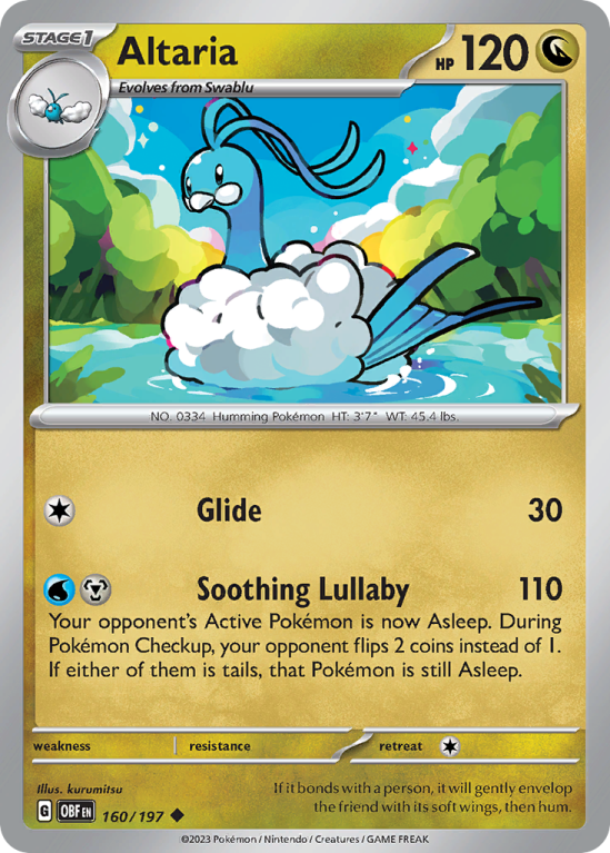 Altaria 160/197 Scarlet & Violet Obsidian Flames