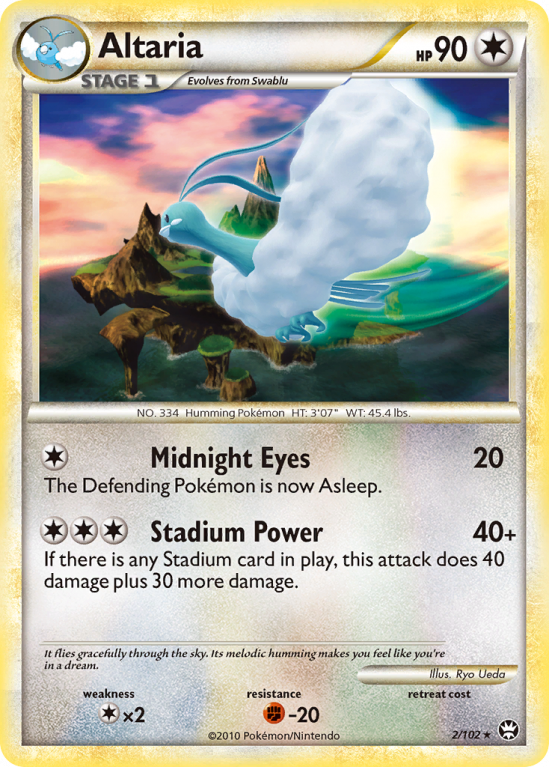 Altaria 2/102 HeartGold & SoulSilver HS—Triumphant
