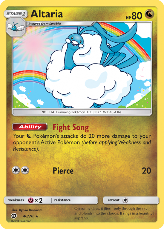 Altaria 40/70 Sun & Moon Dragon Majesty