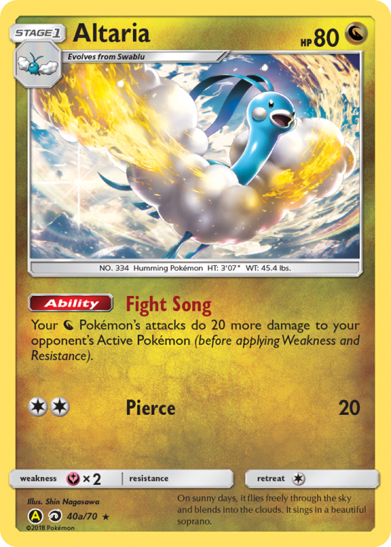 Altaria 40a/70 Sun & Moon Dragon Majesty