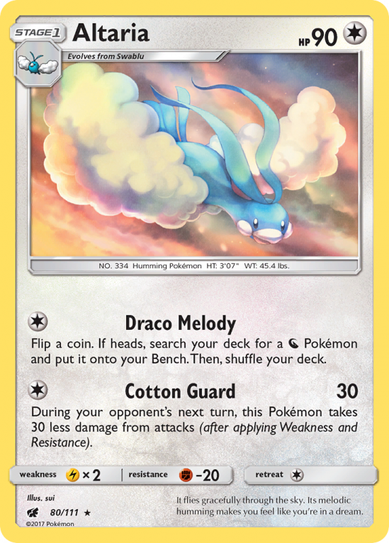 Altaria 80/111 Sun & Moon Crimson Invasion