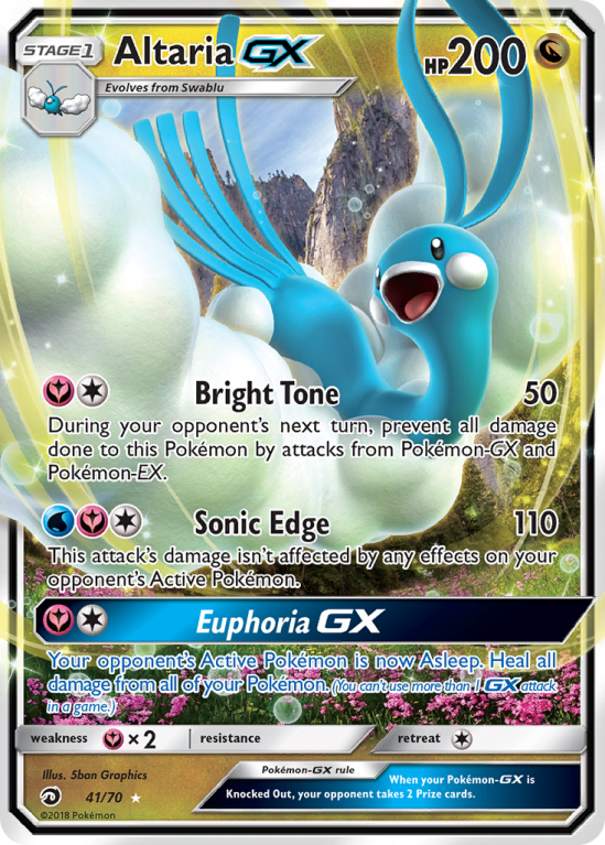 Altaria-GX 41/70 Sun & Moon Dragon Majesty