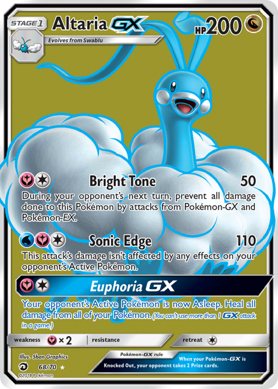 Altaria-GX 68/70 Sun & Moon Dragon Majesty