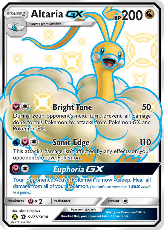 Altaria-GX SV77/94 Sun & Moon Shiny Vault