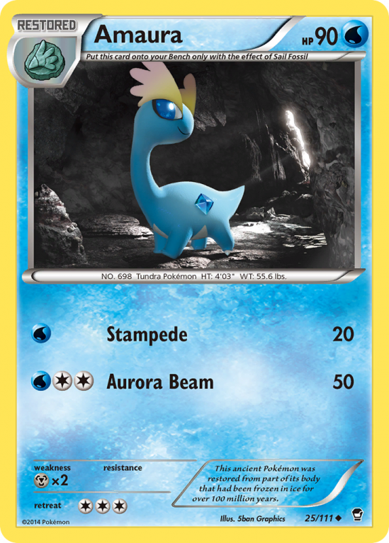 Amaura 25/111 XY Furious Fists