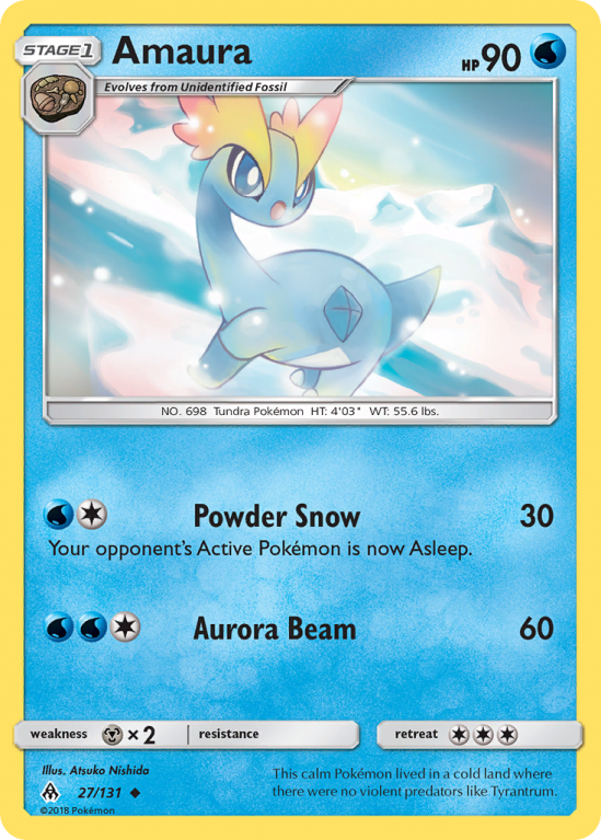 Amaura 27/131 Sun & Moon Forbidden Light