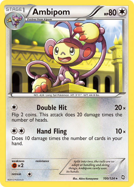 Ambipom 100/124 Black & White Dragons Exalted