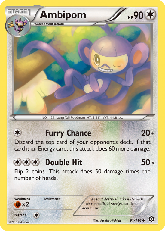 Ambipom 91/114 XY Steam Siege