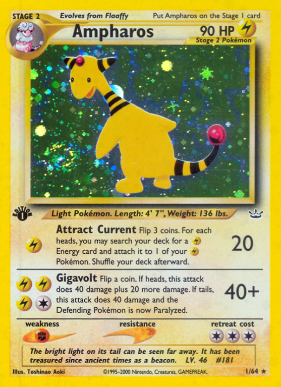 Ampharos 1/66 Neo Neo Revelation