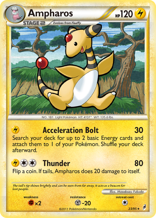 Ampharos 23/106 HeartGold & SoulSilver Call of Legends