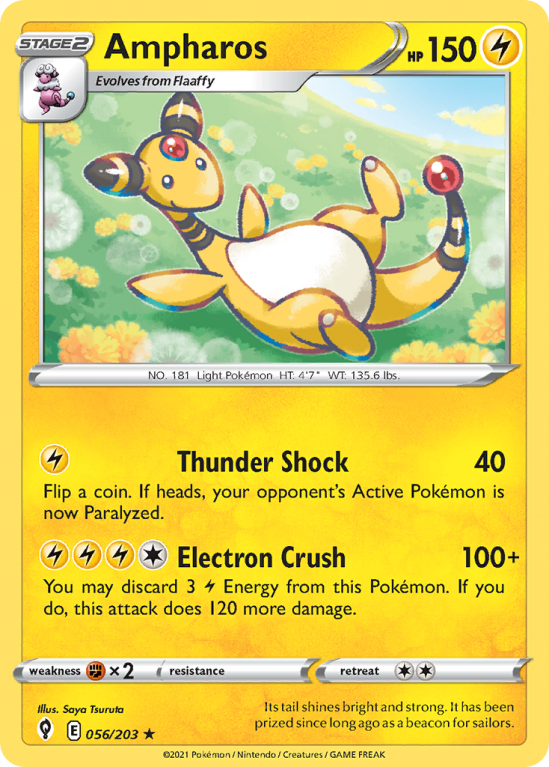 Ampharos 56/203 Sword & Shield Evolving Skies