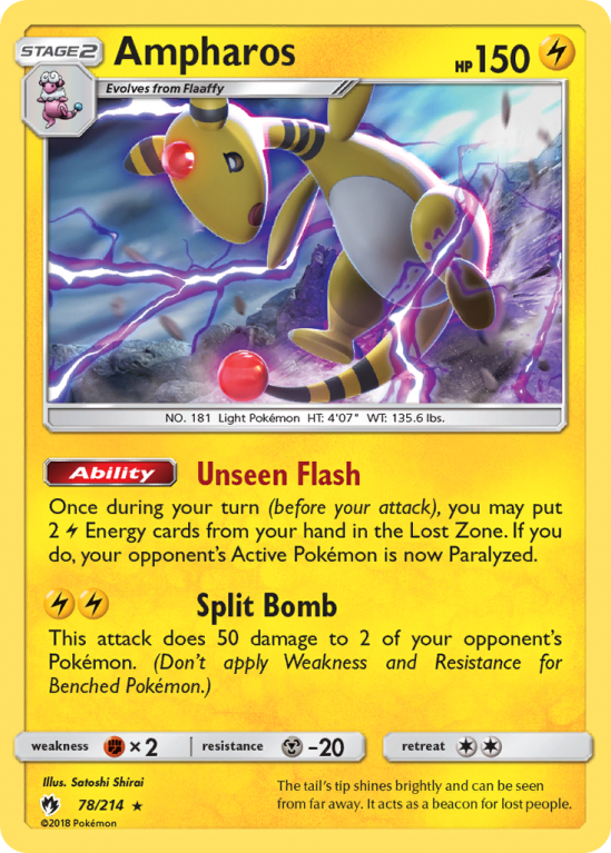 Ampharos 78/214 Sun & Moon Lost Thunder