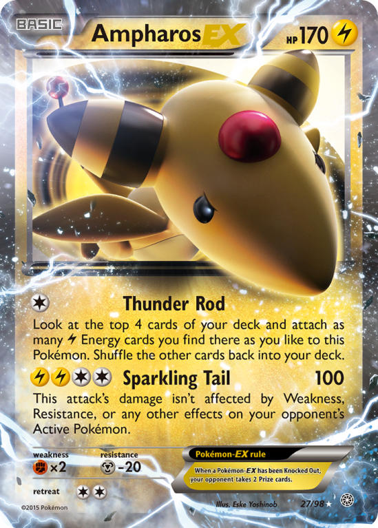 Ampharos-EX 27/98 XY Ancient Origins