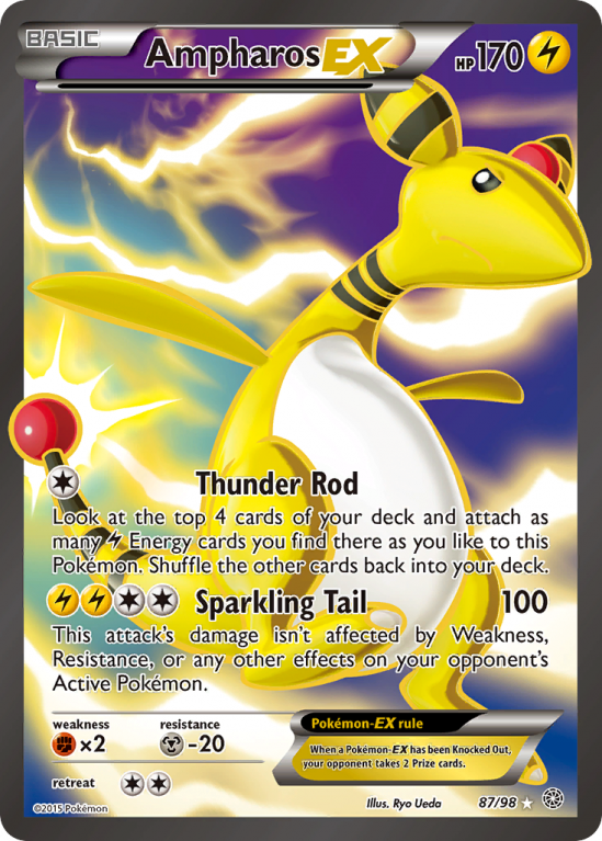 Ampharos-EX 87/98 XY Ancient Origins