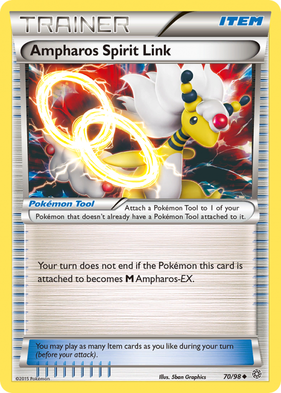 Ampharos Spirit Link 70/98 XY Ancient Origins