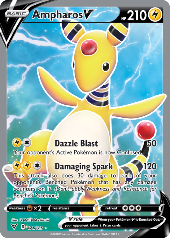 Ampharos V 171/185 Sword & Shield Vivid Voltage