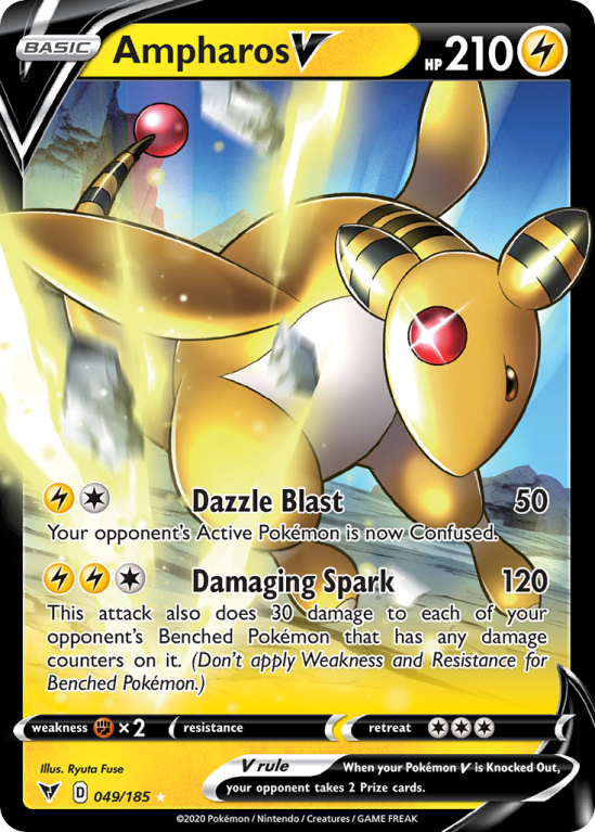 Ampharos V 49/185 Sword & Shield Vivid Voltage