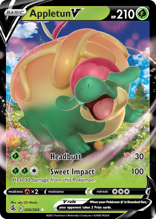 Appletun V 26/264 Sword & Shield Fusion Strike