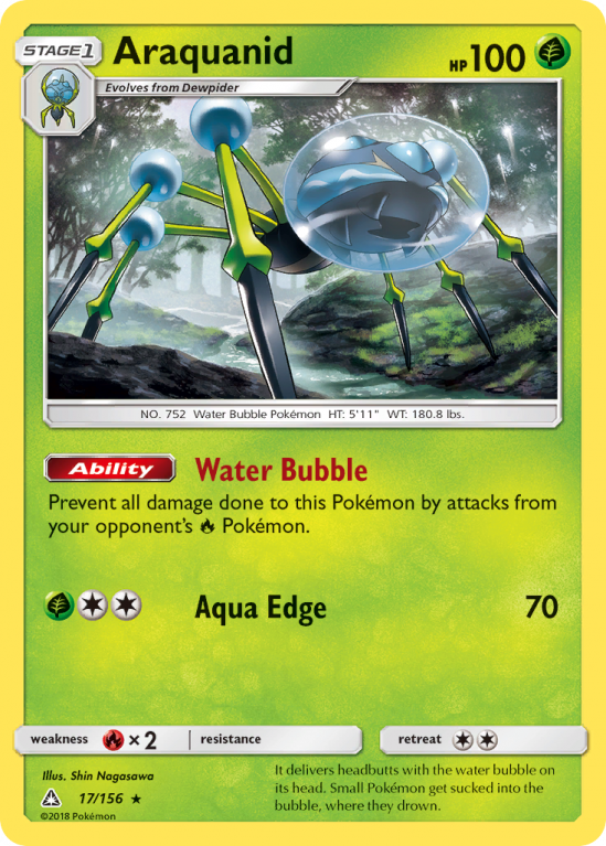 Araquanid 17/156 Sun & Moon Ultra Prism