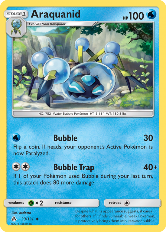 Araquanid 33/131 Sun & Moon Forbidden Light