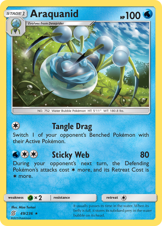 Araquanid 49/236 Sun & Moon Unified Minds
