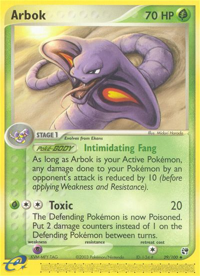 Arbok 29/100 EX Sandstorm