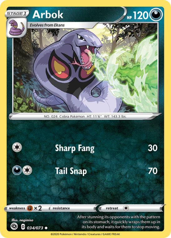 Arbok 34/73 Sword & Shield Champion's Path