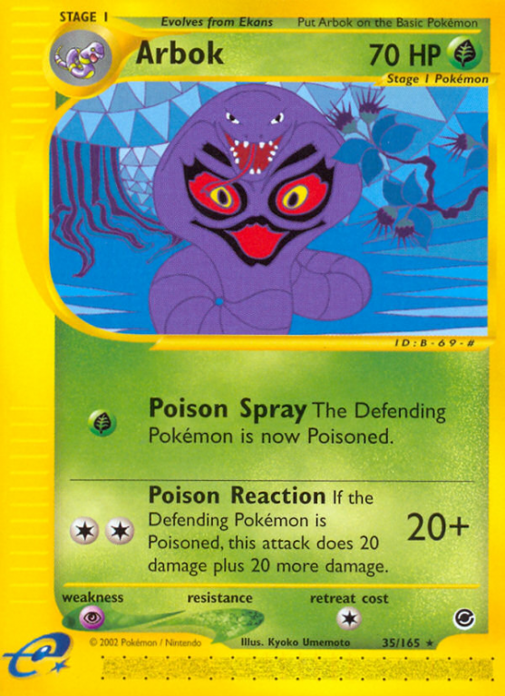 Arbok 35/165 E-Card Expedition Base Set