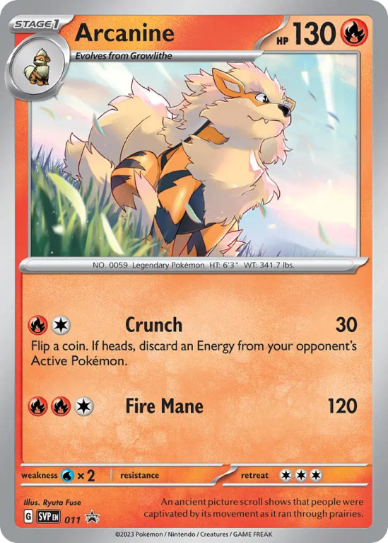 Arcanine 11/14 Scarlet & Violet Scarlet & Violet Black Star Promos