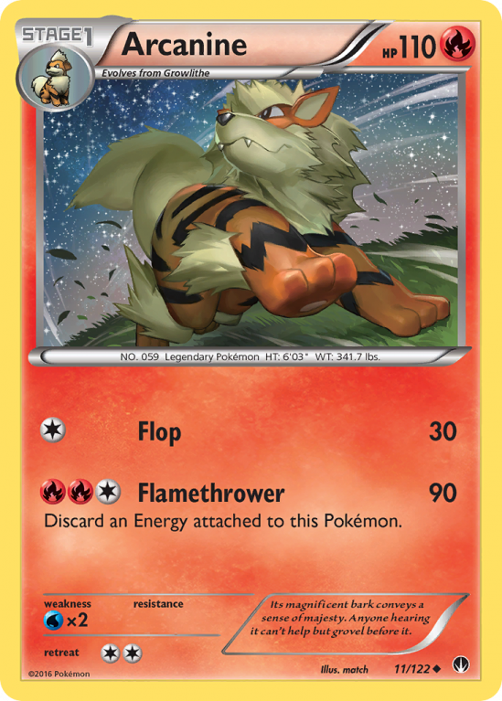 Arcanine 11/122 XY BREAKpoint