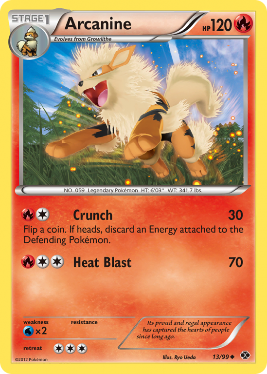Arcanine 13/99 Black & White Next Destinies