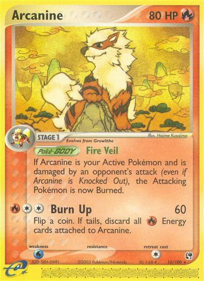 Arcanine 15/100 EX Sandstorm