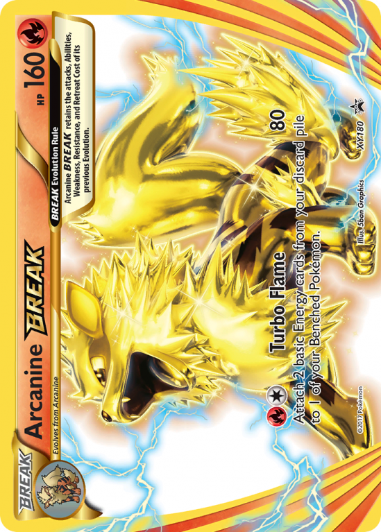 Arcanine BREAK XY180/183 XY XY Black Star Promos