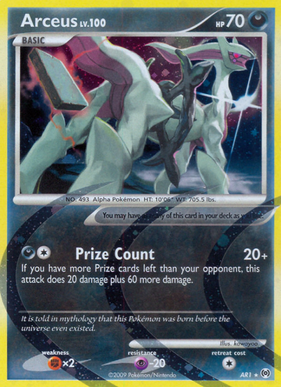 Arceus AR1/99 Platinum Arceus