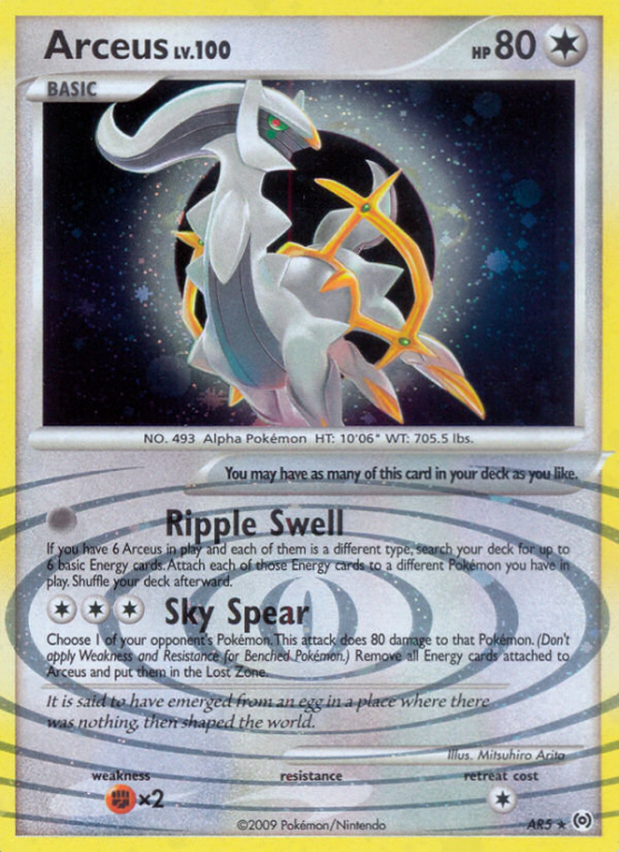 Arceus AR5/99 Platinum Arceus