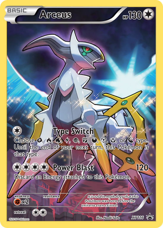 Arceus XY116/183 XY XY Black Star Promos