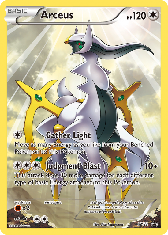Arceus XY83/183 XY XY Black Star Promos