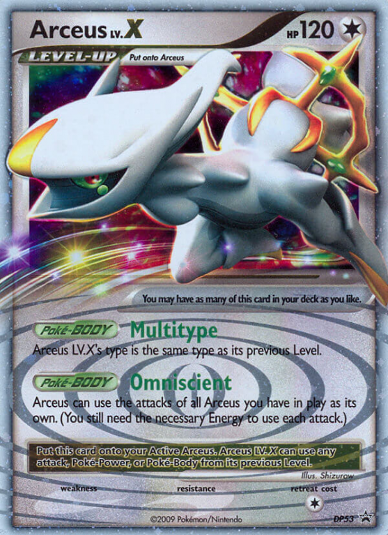 Arceus LV.X DP53/56 Diamond & Pearl DP Black Star Promos
