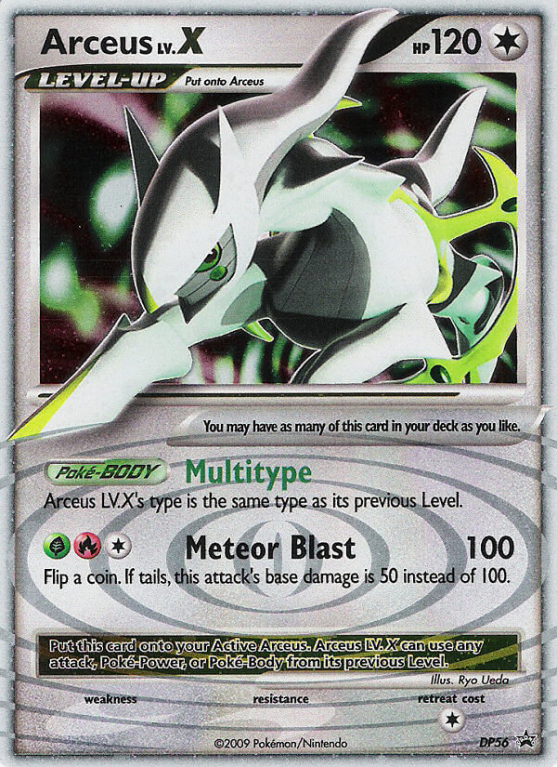 Arceus LV.X DP56/56 Diamond & Pearl DP Black Star Promos