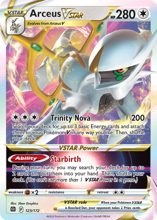 Arceus VSTAR 123/172 Sword & Shield Brilliant Stars