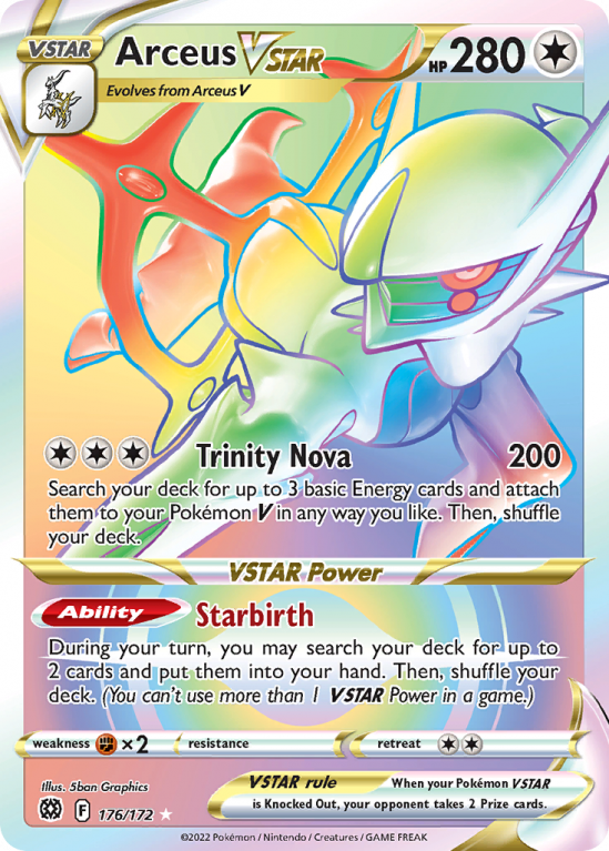 Arceus VSTAR 176/172 Sword & Shield Brilliant Stars