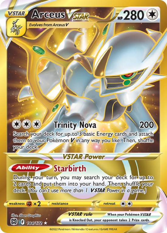 Arceus VSTAR 184/172 Sword & Shield Brilliant Stars