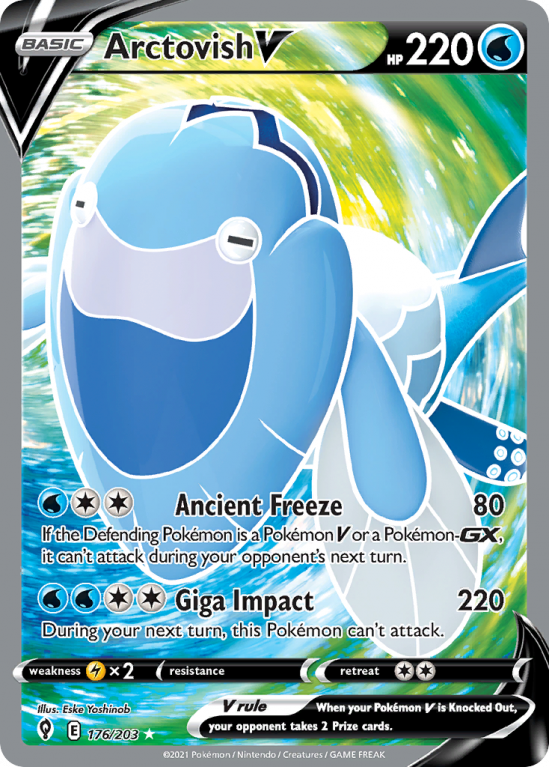 Arctovish V 176/203 Sword & Shield Evolving Skies