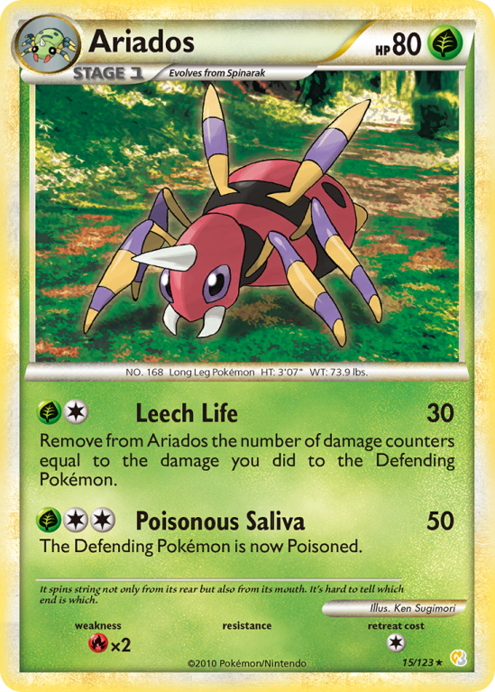 Ariados 15/123 HeartGold & SoulSilver HeartGold & SoulSilver