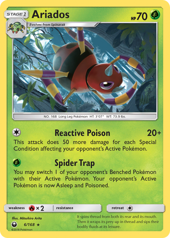 Ariados 6/168 Sun & Moon Celestial Storm