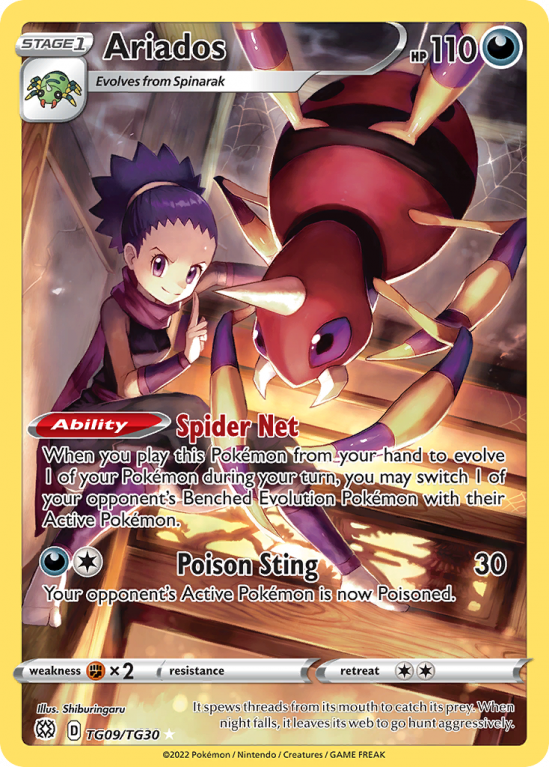Ariados TG09/30 Sword & Shield Brilliant Stars Trainer Gallery