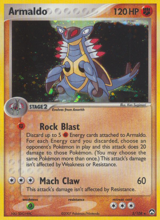 Armaldo 3/108 EX Power Keepers