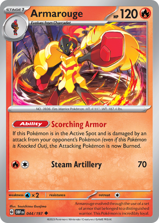 Armarouge 44/197 Scarlet & Violet Obsidian Flames